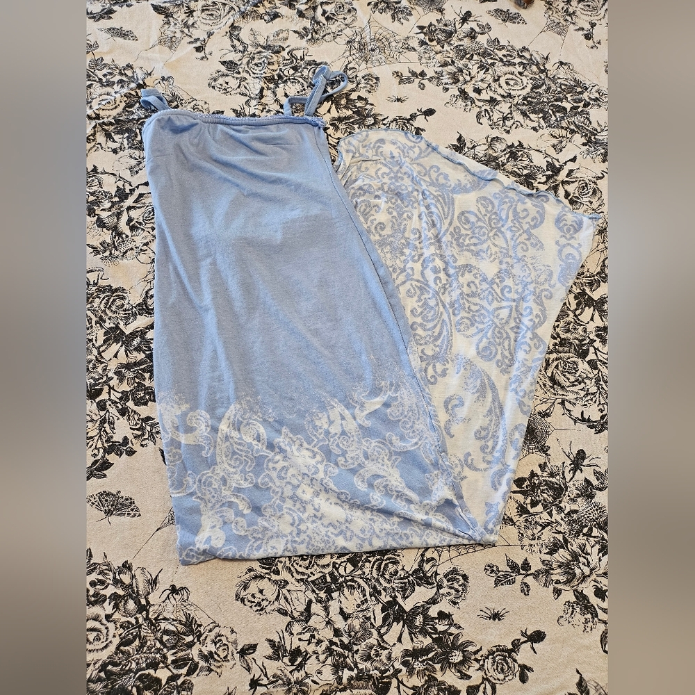 Dolls Kill Current Mood Crystal Wave Burnout Maxi Dress - Picture 3 of 9